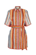 The Amaia Dress in Multi Stripes