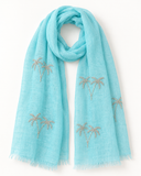 Mint Palm Tree Scarf