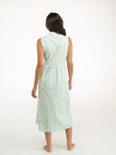 SAMPLE | The Emily Dress | White Floral Trellis | Large