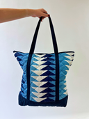Remnant Collection Ocean Bagru Tote Bag