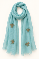 Mint Green Turtle Scarf