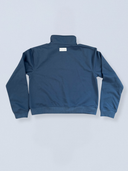 Nantucket Half Zip Sweatshirt in Navy with Red Hearts