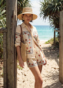 Rafella Silk Cotton Top in Heirloom Bandana