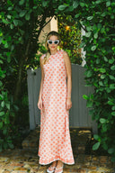 Tibi Dress | Pink / Coral Scallop