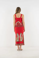 Capri Knit Top in Cheetah Rouge
