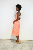 Corset Dress in Red Stripe