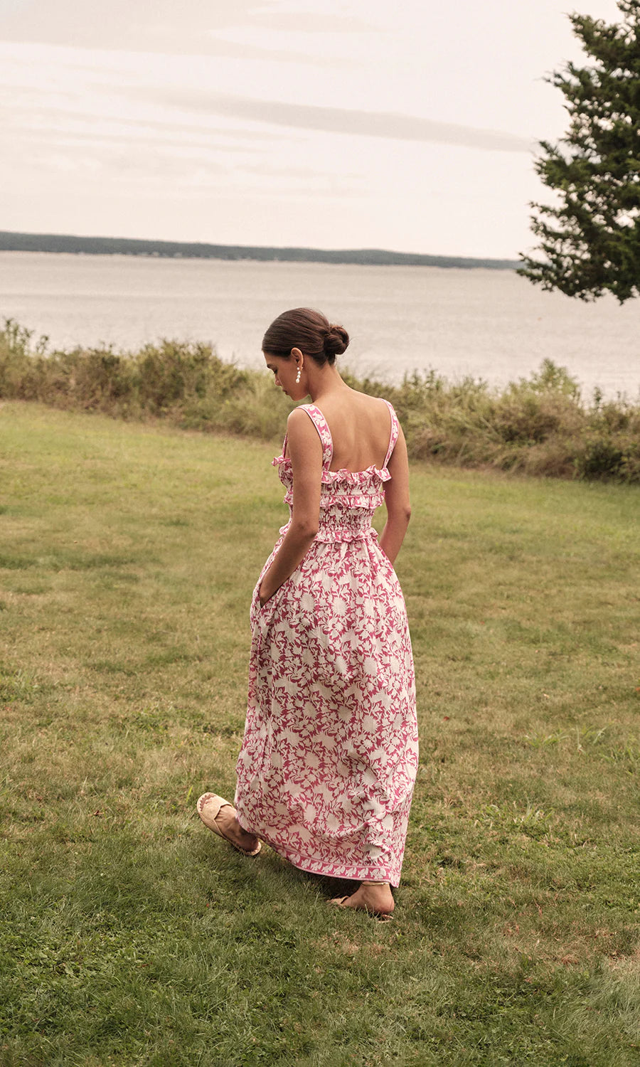 Denise Dress in Two Tone Blockprint