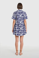 Dock Dress in Fish Print