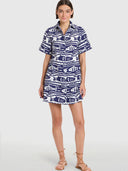 Dock Dress in Fish Print