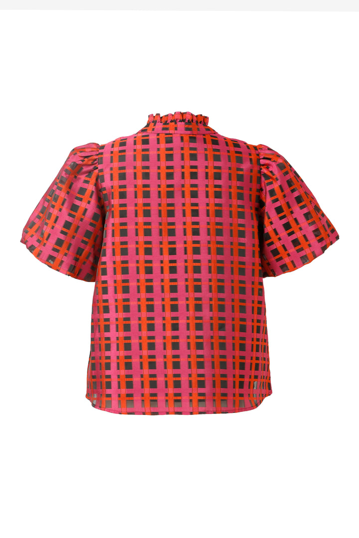 Aida Blouse in Crimson