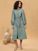 Melvina Dress in Grasshopper
