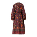 Lyla Print Dress in Cherry Lacquer