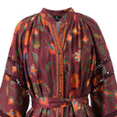 Lyla Print Dress in Cherry Lacquer