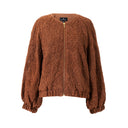 Emelia Embroidered Jacket in Chocolate Sauce