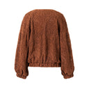 Emelia Embroidered Jacket in Chocolate Sauce