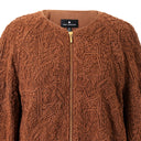 Emelia Embroidered Jacket in Chocolate Sauce