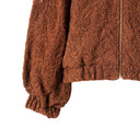 Emelia Embroidered Jacket in Chocolate Sauce