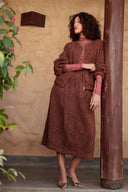 Emelia Embroidered Jacket in Chocolate Sauce
