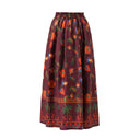 Bernie Printed Skirt in Cherry Lacquer