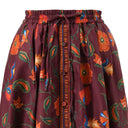 Bernie Printed Skirt in Cherry Lacquer