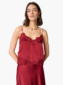 Melena Silk Camisole in Compote
