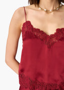 Melena Silk Camisole in Compote