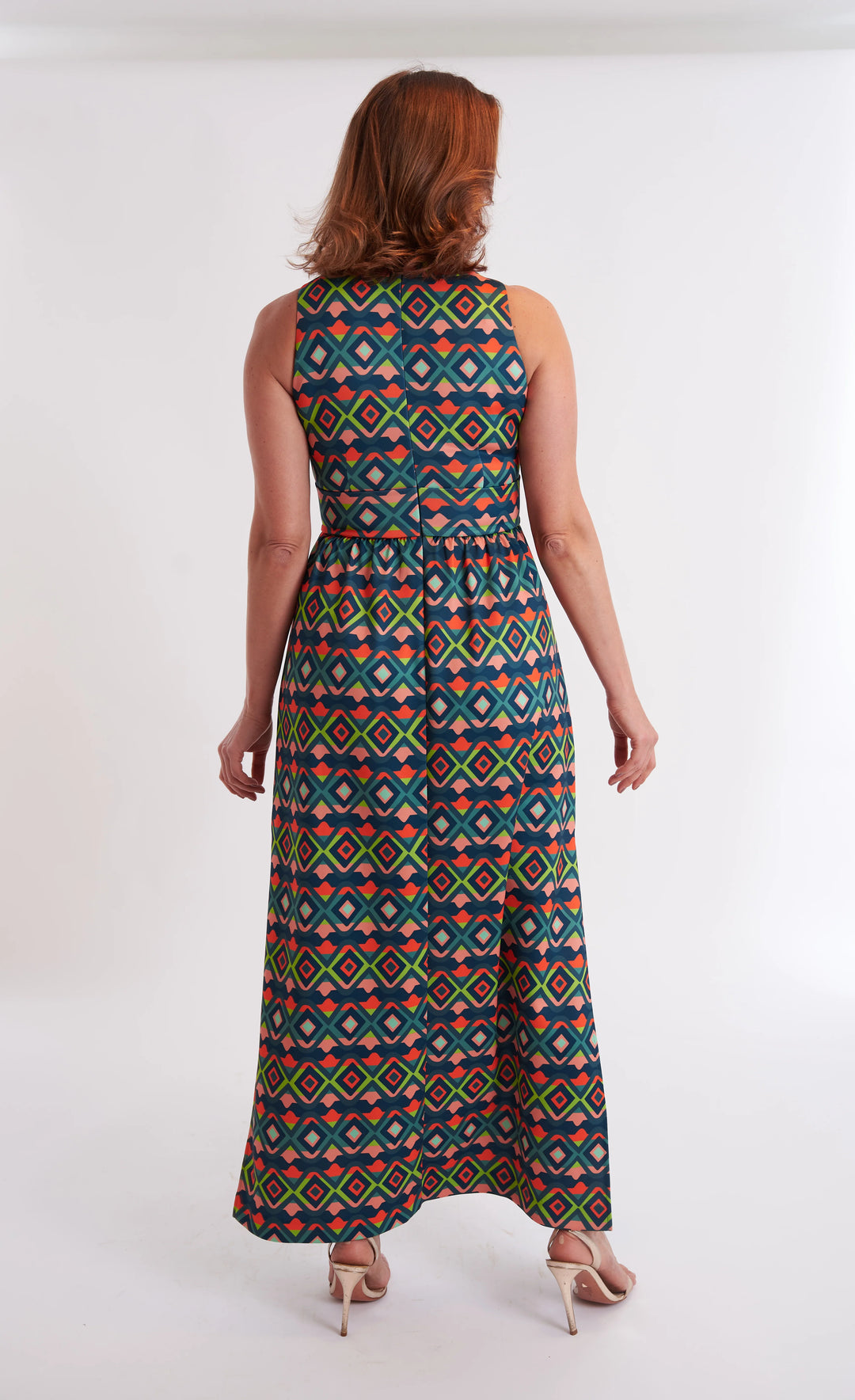 Nina Dress in Diamonte Juniper