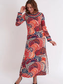 Arianne Dress in Paddle Sienna