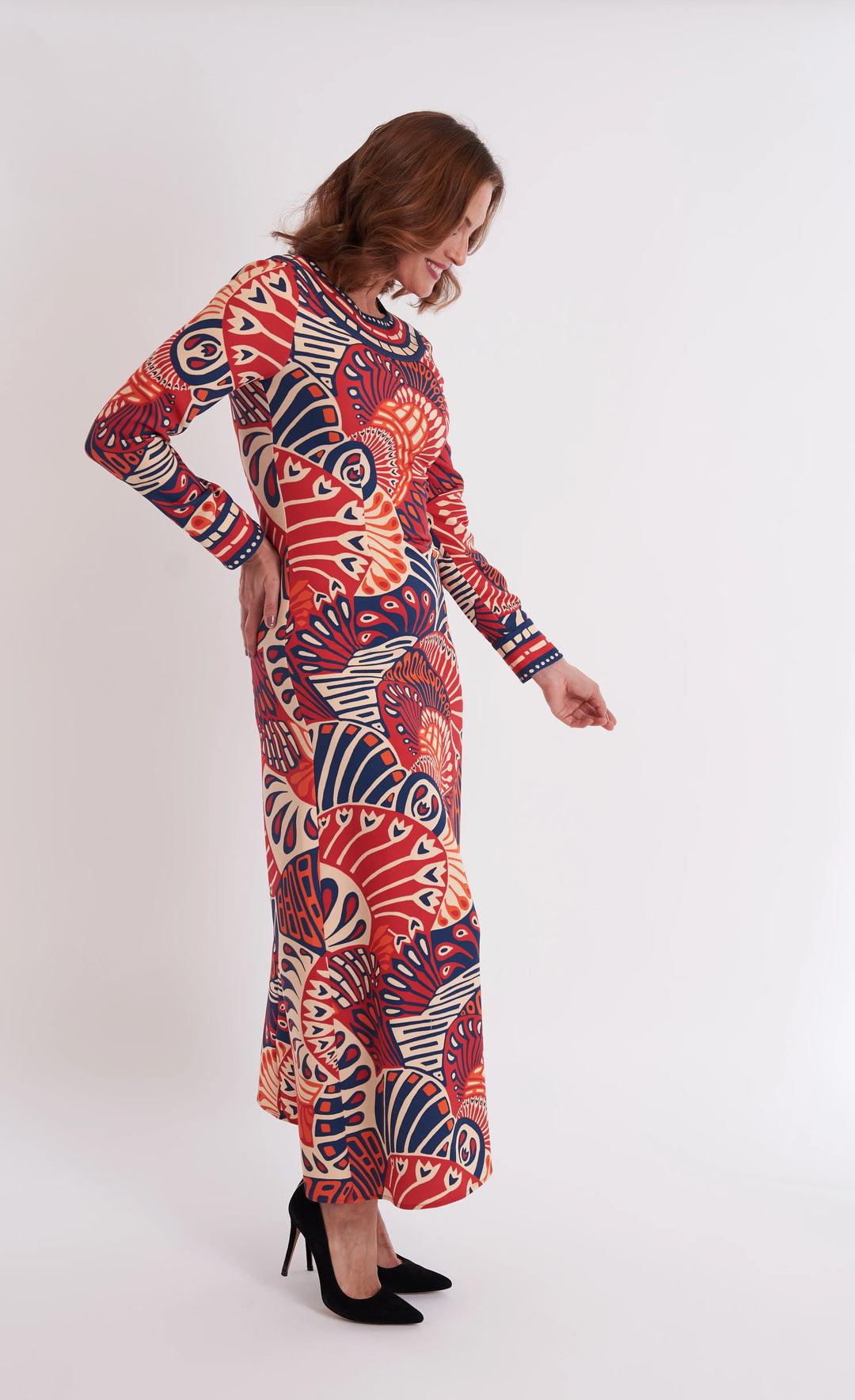 Arianne Dress in Paddle Sienna
