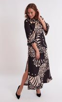 Cassandra Dress in Paddle Black