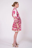SUE SARTOR Flounce Shorty | Fuchsia Azalea