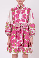 SUE SARTOR Flounce Shorty | Fuchsia Azalea