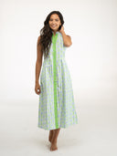SAMPLE | The Emily Dress | White Floral Trellis | Large