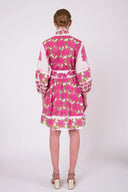 SUE SARTOR Flounce Shorty | Fuchsia Azalea