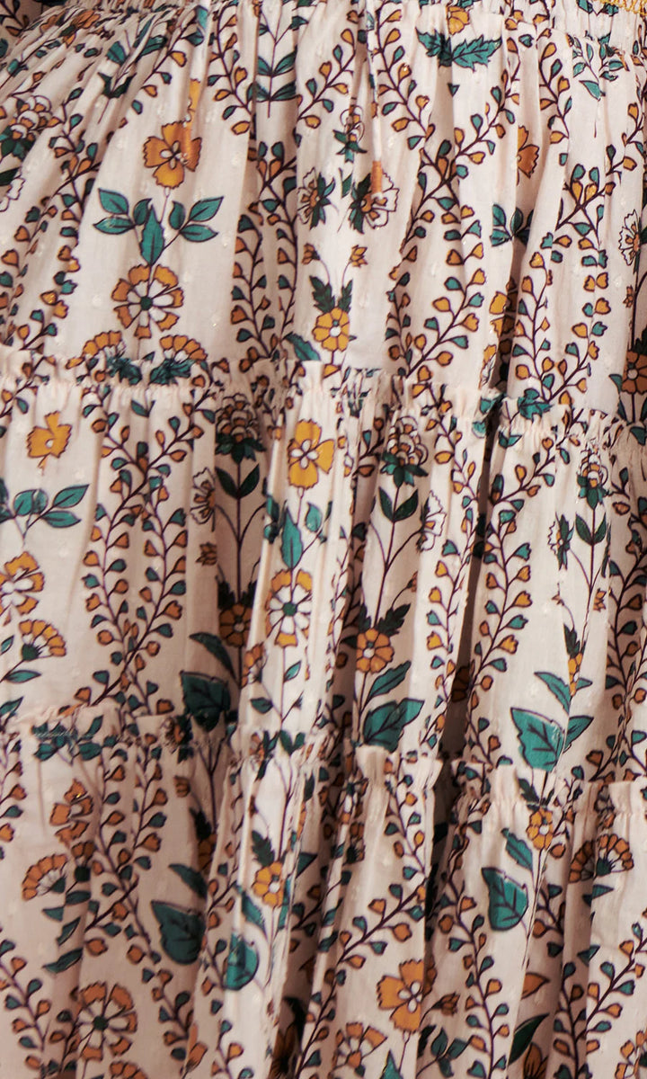 Gale Marigold Tile Mini Dress