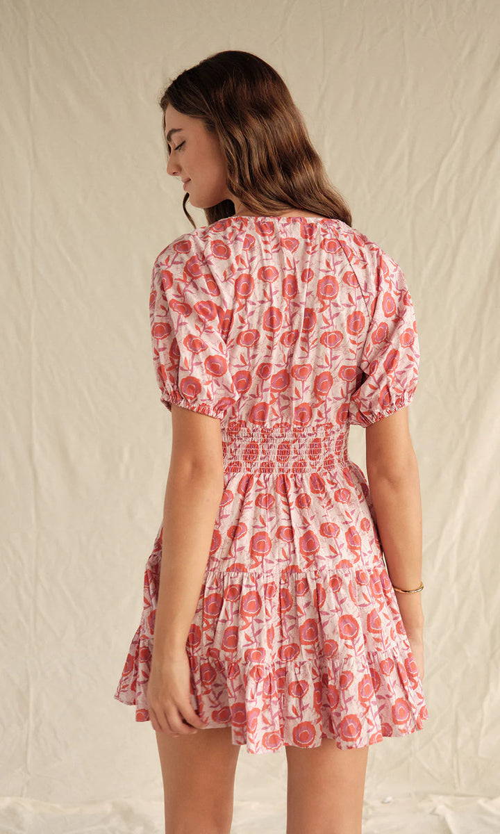 Greyson Mini Dress in Poppy Patch Batik