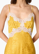 Rowena Jacquard Midi Dress in Medal