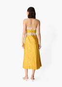 Rowena Jacquard Midi Dress in Medal