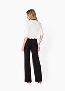 Taylor Cotton Poplin Shirt in White