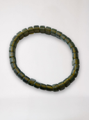 Dark Olive Opaque Glass Bracelet