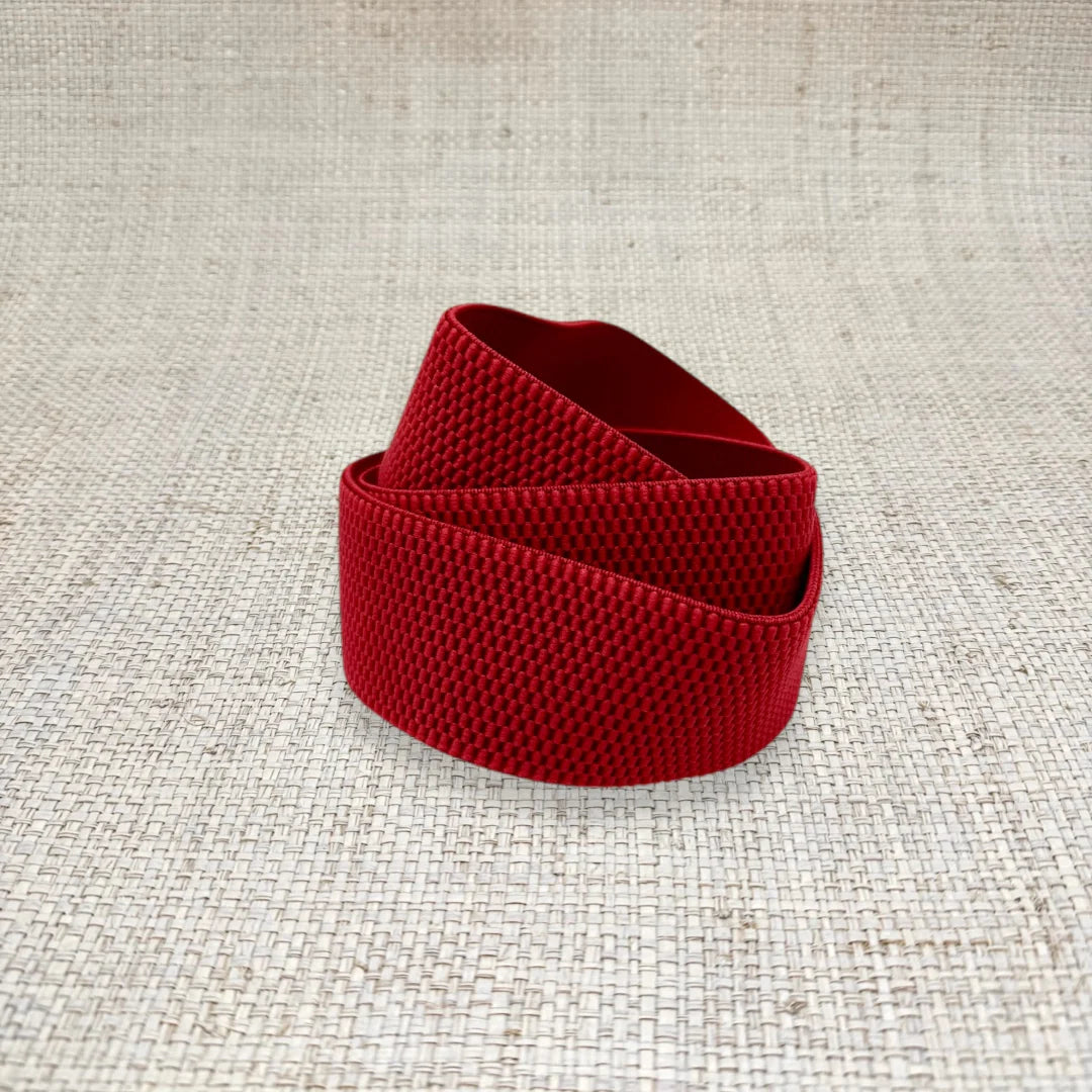 Red Raffia Belt Band