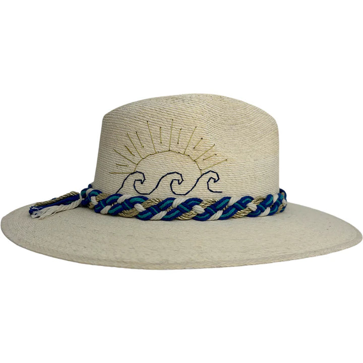 White Palm Wave & Sun Hat