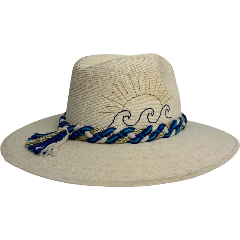 White Palm Wave & Sun Hat