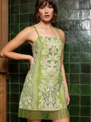 Parker Dress in Green Lace