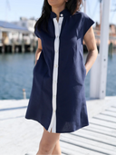 The Bennett Dress in Navy