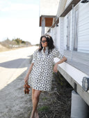 The Westport Dress in Flower Stamp