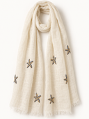Beige Starfish Scarf
