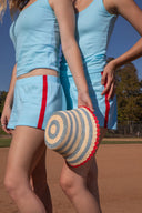 Striped Scallop Hat