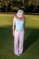 Striped Scallop Hat