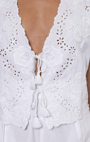 Scallop Embroidery Vest